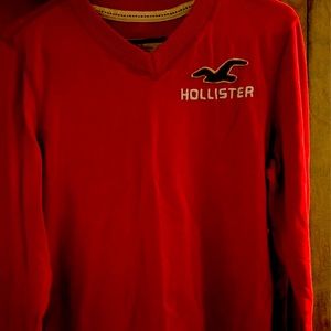 V neck long sleeve mens shirt